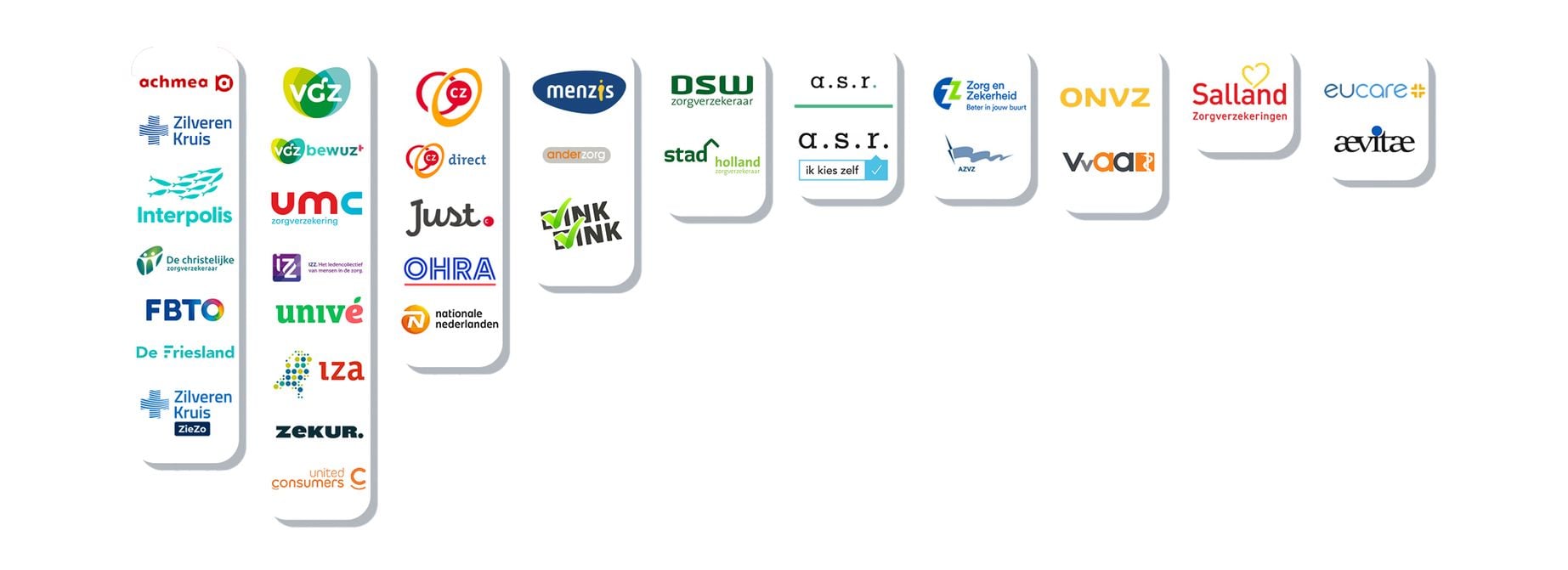 Wij hebben contracten afgesloten met alle zorgverzekeraars.